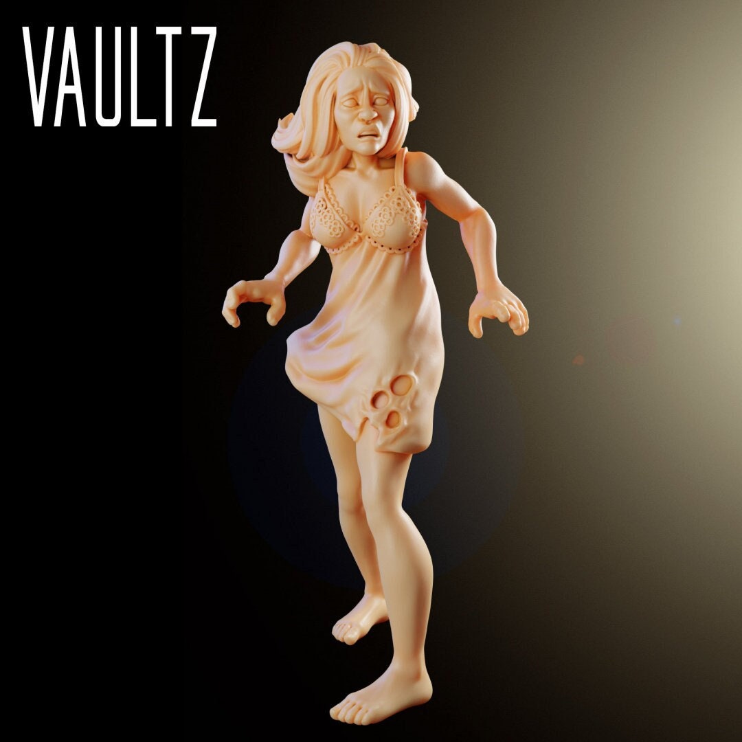 Damesnachthemd | Overlevenden | VaultZ-miniaturen | 3D-geprint