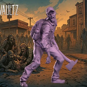 Zombified Survivor 1 | Idle Zombies | Zombies / Zombvivors  | VaultZ Miniatures | 3D Printed