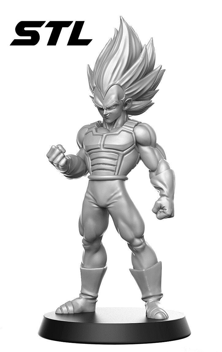 STL file Vegeta from Dragon Ball Super - 3D print model 🐉・Model to  download and 3D print・Cults