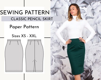 Midi Swing Skirt With Pockets Digital PDF Print at Home Sewing - Etsy