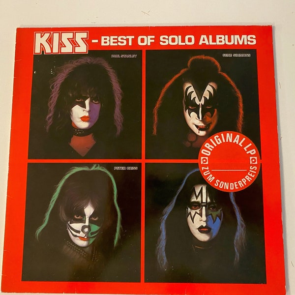 KISS Best Of Solo Albums LP Vinyl West Germany Import 1978 Phonogram(EX)6302060