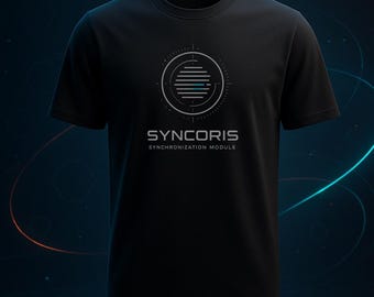 Futuristic Techwear Graphic Shirt // Retro Logo Tee // Tech Y2K T Shirt // Sci Fi Core Design