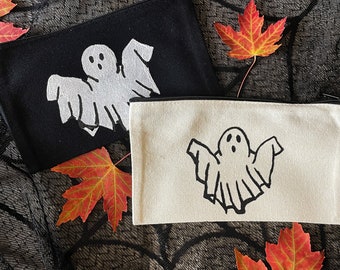 Canvas Pencil Pouch - Ghosts