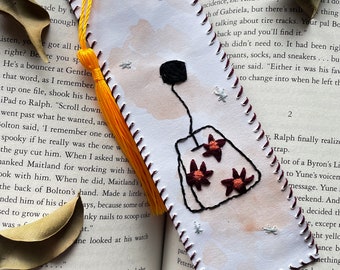 Embroidered Bookmark - Tea