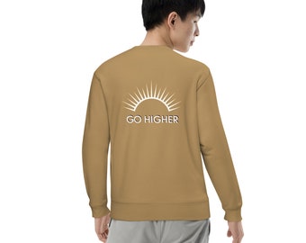 Go Higher Unisex French Terry Sweatshirt 100% Cotton