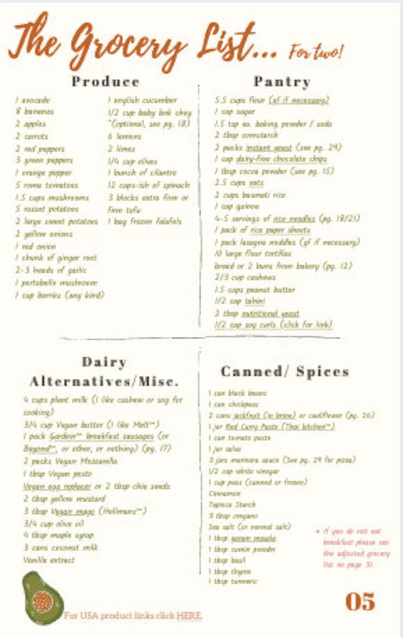 5 Day Vegan Meal Plan 5 Day Vegan Meal Plan
