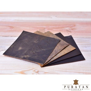 Premium Handmade Genuine Leather Sheets Leather Pieces Rugged Scraps Sheets For Crafts And Hobby Pre Cut DIY Panels For Small Projects