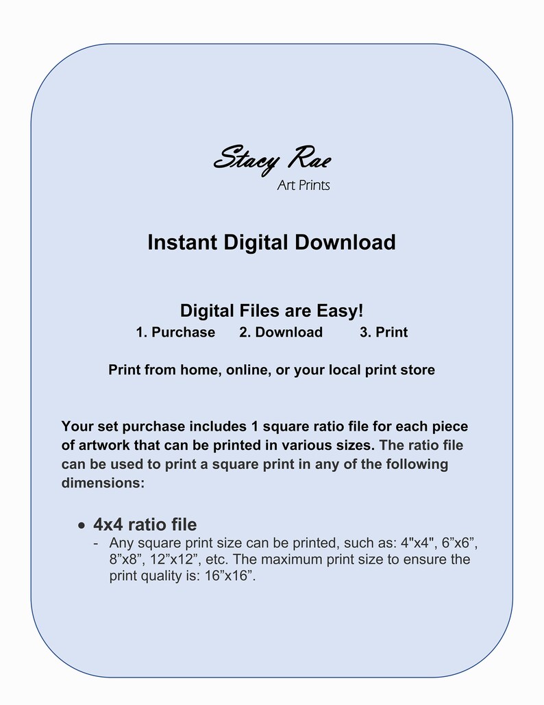 Blue & Pink Wall Art Set, Square Abstract Print, Acrylic Dutch Pour