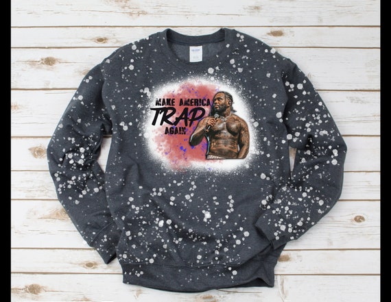 Make America Trap Again Kevin Gates-bleached Shirt-bleached - Etsy Canada