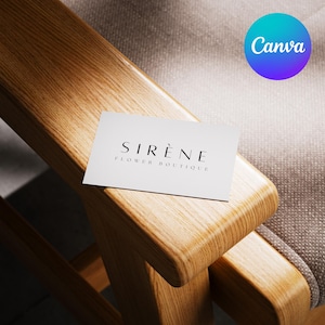 Digitale Visitenkarte | Bearbeitbar in Canva | Minimalistisches Design | Anpassbare Visitenkarte | Professionelles Design | Professionelle Vorlage