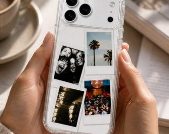 Personalized Phone Case For iPhone 17 16 15 14, Custom Phone Case With your Own Picture, Collage Photo, Polaroid Photo, Clear Case
