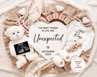 Unexpected Pregnancy Announcement: Social Media Baby Reveal (Digital Download)