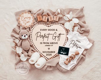 Religious Pregnancy Announcement: Social Media Template (Digital Download)