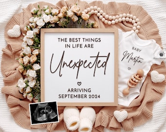 Unexpected Pregnancy Announcement: Social Media Baby Reveal (Digital Download)