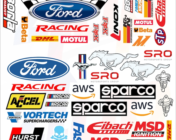 2027 Racing Sticker Racing Decals: Drag Race NASCAR Vinyl Stickers - 50+ Waterproof ...