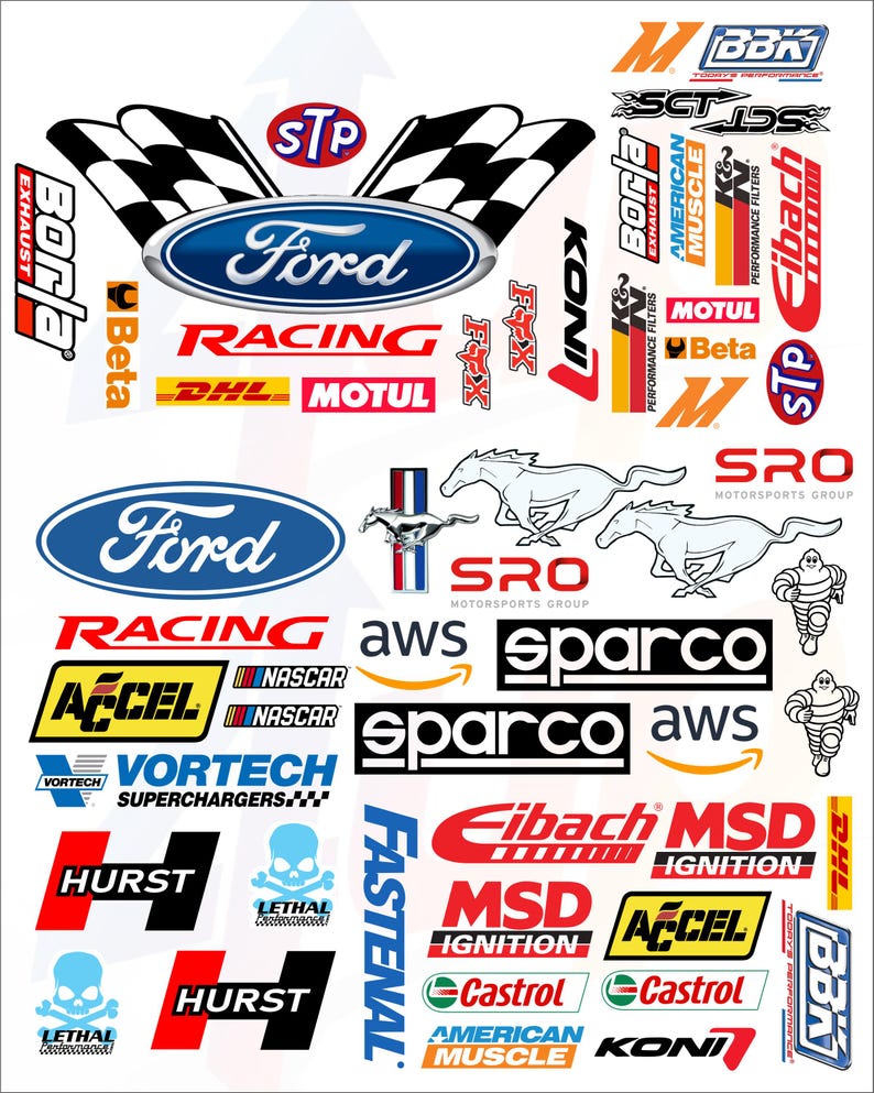 Racing Decals: Drag Race NASCAR Vinyl Stickers - 50+ Waterproof ...