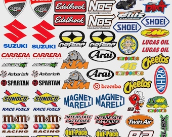 Racing GP Decals Stickers: Drag Race, Nascar, Moto, Hobbies
