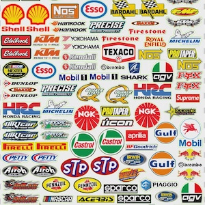 100 + Racing Decals, Stickers, Drag Race NASCAR High Quality Vinyl