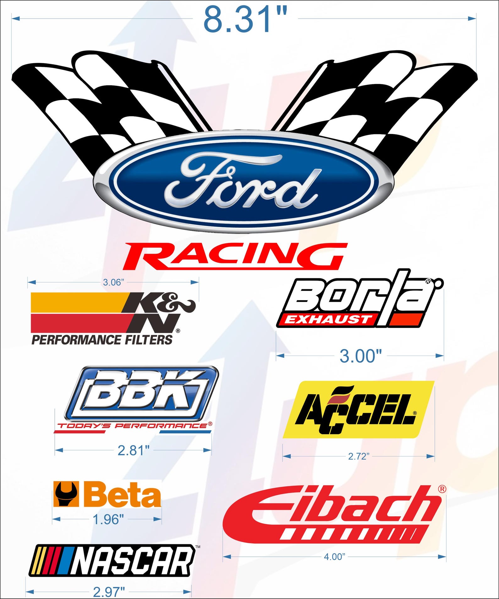 Racing Decals: Drag Race NASCAR Vinyl Stickers - 50+ Waterproof ...