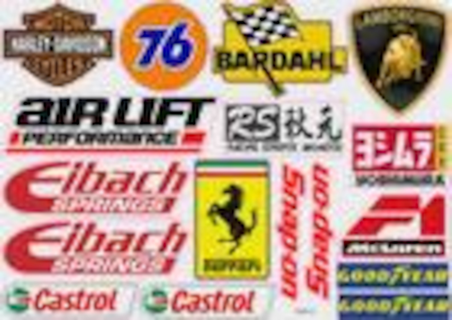 Pro Am Racing Sticker Racing Sponsor Decals: Drag Race, Nascar, Vinyl Stickers (40+) - Etsy