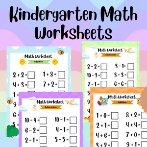 Kindergarten Math Worksheet | Learn To Count | Homeschool | Distance Learning | Number Practice | Counting Worksheet