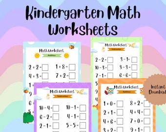 Kindergarten Math Worksheet | Learn To Count | Homeschool | Distance Learning | Number Practice | Counting Worksheet