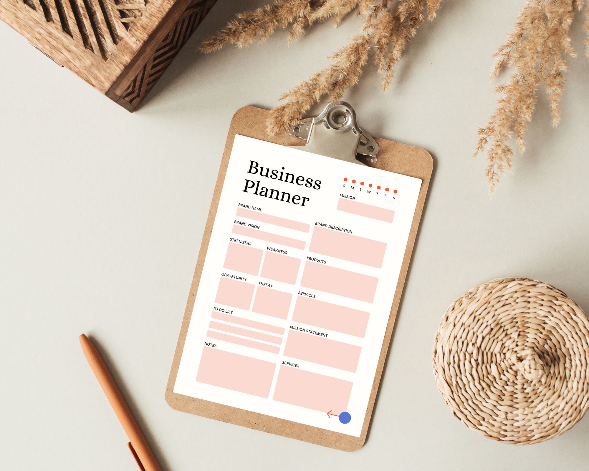 Editable Business Planner Printable Small Business Template (PDF) - Etsy