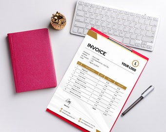 Editable Business Invoice Template Printable Design (Digital Download)