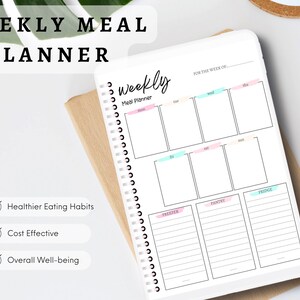 Tygodniowy plan posiłków z listą zakupów | Planer posiłków | Planer fitness | Planer diety | Lista zakupów | Planer przygotowywania posiłków
