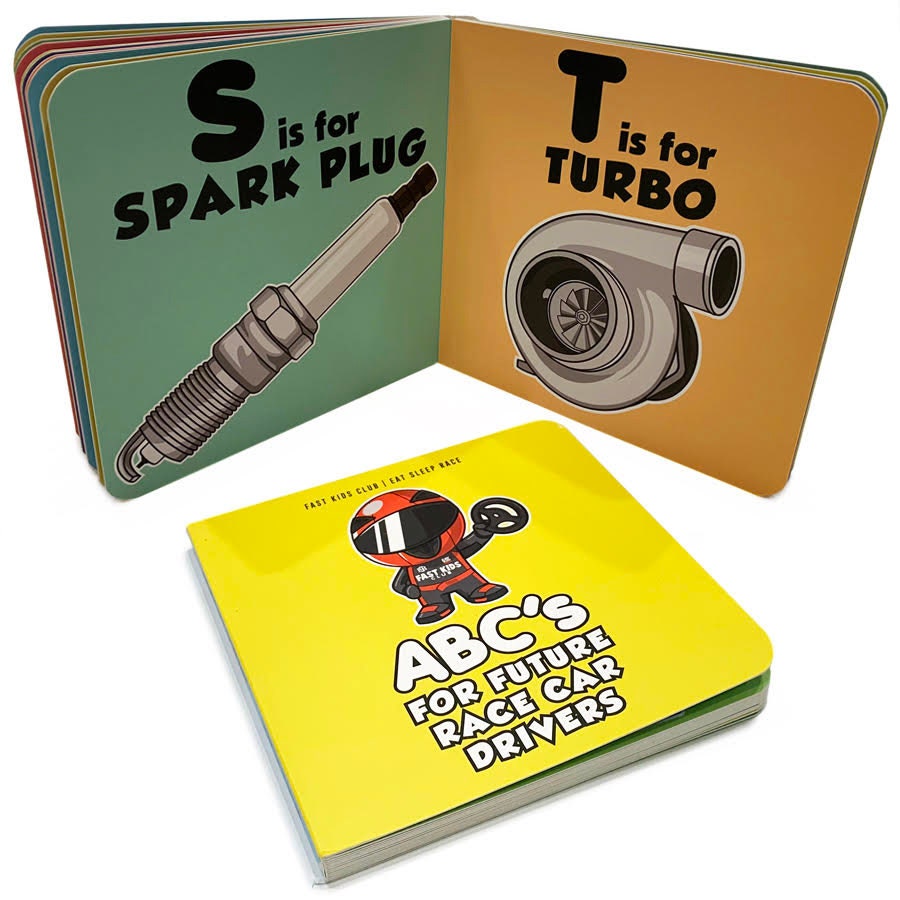 Fast Kids Club - ABC Book for Future Race Car Drivers - Etsy