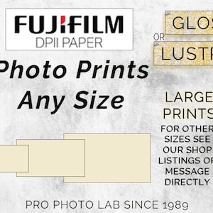 Custom LARGE Photo Poster Prints. Print or design on Fuji DPII Lustre/Gloss - Any Size. Print Anything. Large Prints. Diff sizes available.