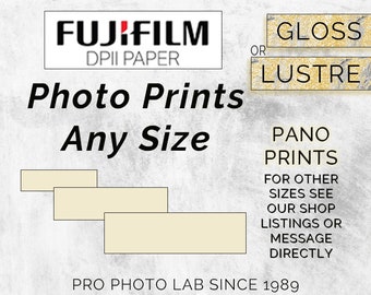 Custom Panoramic Poster/Photo Print. Print on Fuji DPII Lustre/Gloss - Any Size. Print Anything. Pano Prints. Diff sizes available.
