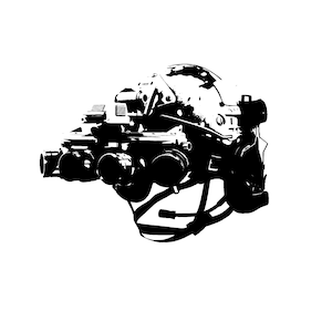 Night Vision Helmet SVG | Military Level IV Armor Graphics | Dxf PNG Digital Download | Tactical Gear Design