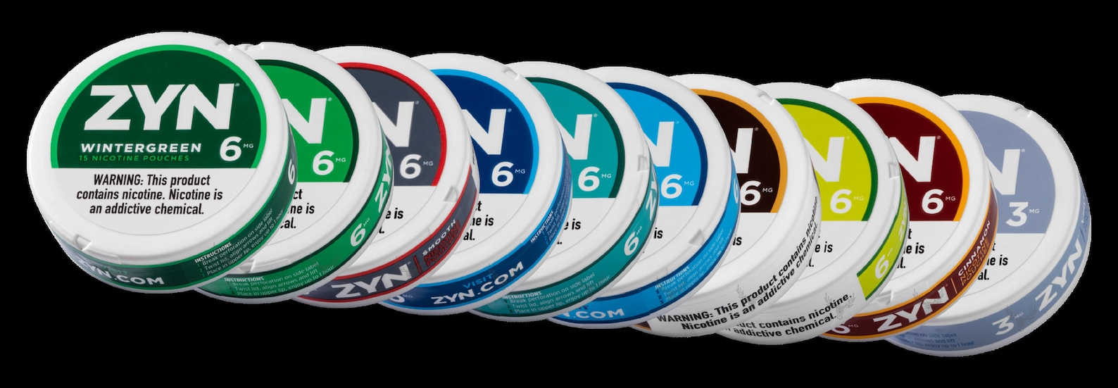 ZYN Flavors Collection PNG Premium PNG Download Cool Mint / Wintergreen