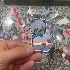 Izzy Ube Trans Love Stickers