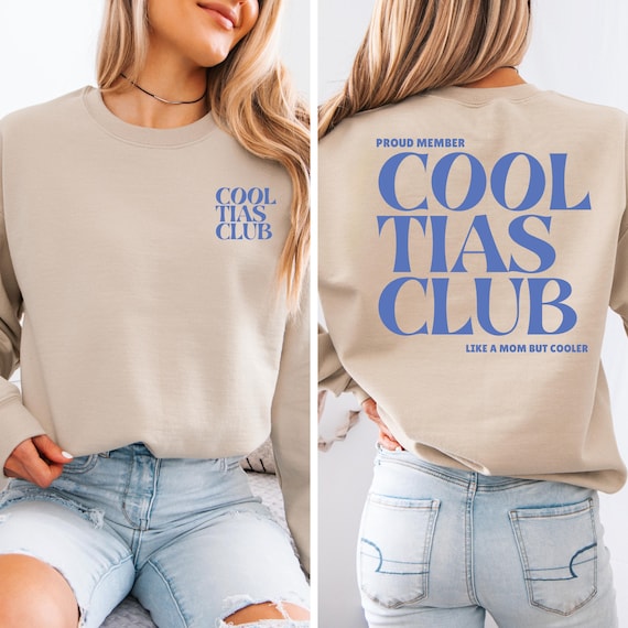 Cool Tías Club Sweatshirt, Latina Aunt Crewneck, Cozy Comfort Colors Pullover, Proud Tía Everyday Sweatshirt