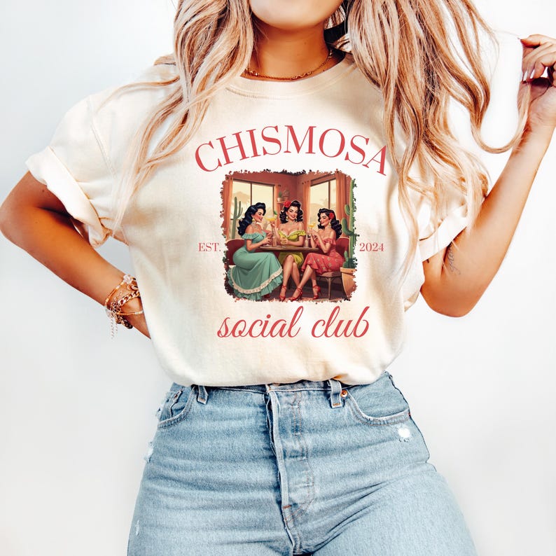Funny Latina Shirt, Chismosa Shirt, Latina Graphic Tee, Spanglish Shirt, Mexican Girl Tee, Social Club Shirt, Brunch Outfit bild 2