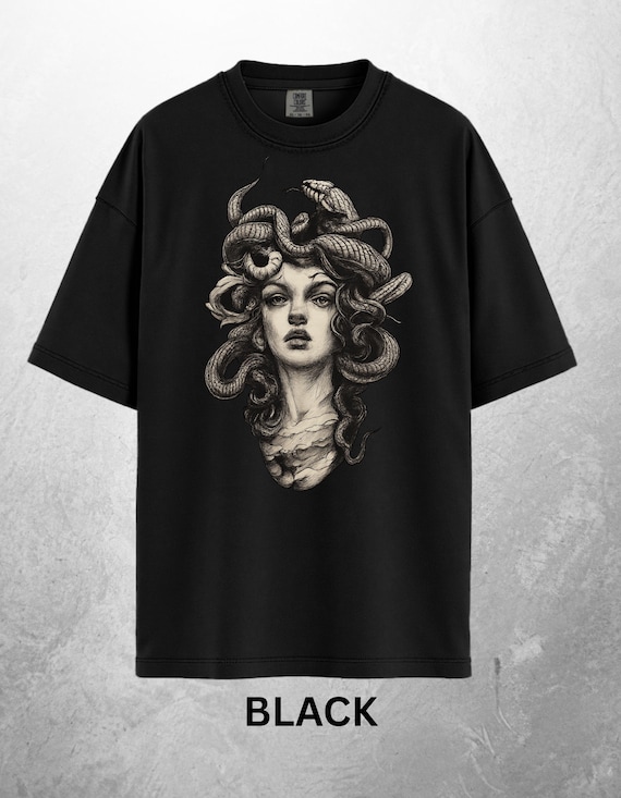 Medusa Shirt, Greek Mythology Tee, Gothic Medusa Shirt, Dark Academia Shirt, Vintage Medusa Tee, Mythology Shirt, Alt Fashion Tee