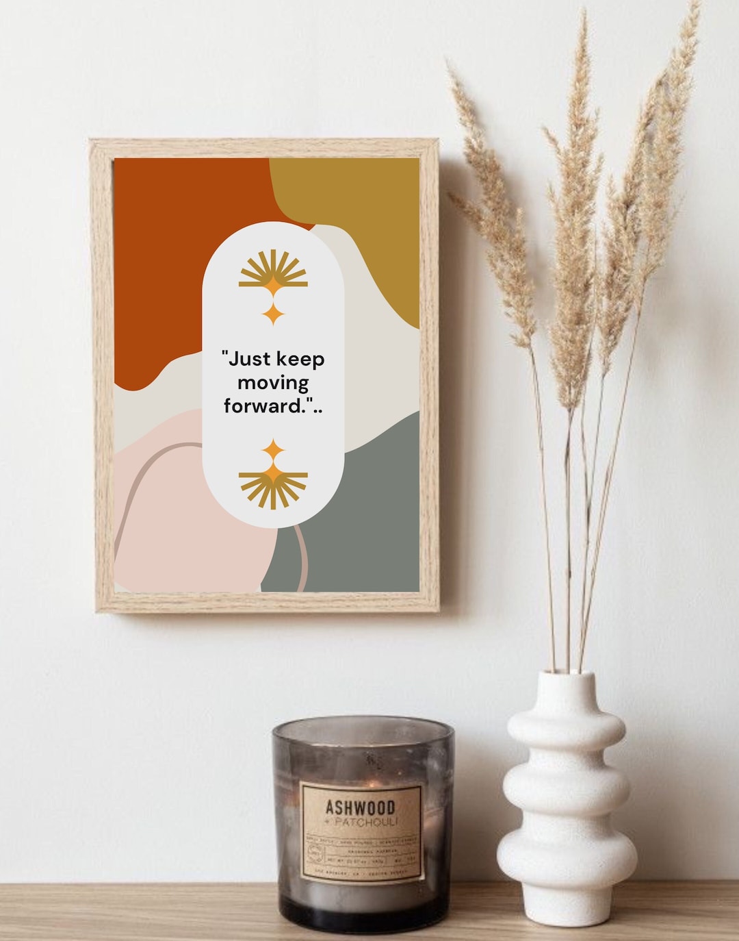 Just Keep Moving Forward Poster. Motivational and Inspirational Quote ...