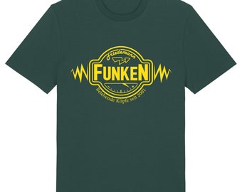 Funken Board Game T-Shirt, Meeples, Art, Tabletop, Gaming, Geek, Dice, Powergrid Tee, Unique, Black, Funny, Top, Gamer, Cool, Artwork, Print