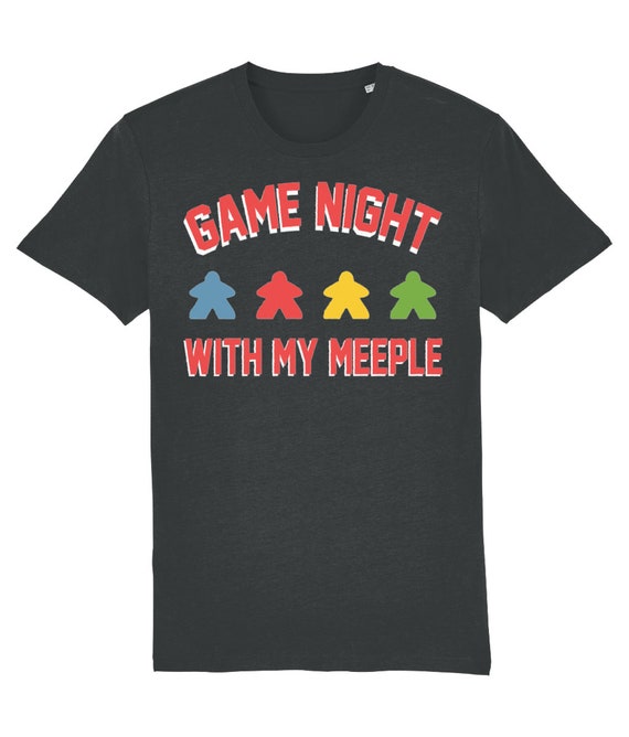 Game Night With My Meeple Funny Tee Shirt Game Night With My Meeple Funny Tee Shirt