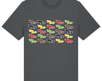 Powergrid Rainbow T-Shirt, Board Game tshirt, Meeples, Art, Tabletop, Gaming, Board Game Geek, Tees, Black, Funny, Top, Gamer, Cool, Artwork