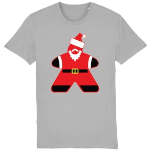 Camiseta de Natal do Santa Meeple, jogos de tabuleiro, arte, mesa, jogos, Dnd, Geek, dados, camisetas, exclusivo, preto, engraçado, topo, jogador, legal, cartas,