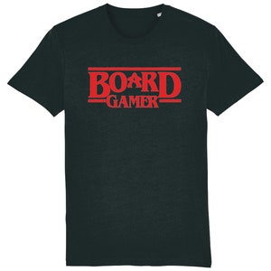 80's Style Brettspieler T-Shirt, Meeples, Kunst, Tabletop, Gaming, D&D, Geek, Würfel, Tees, einzigartig, schwarz, witzig, Top, Gamer, Cool, Karten, Retro