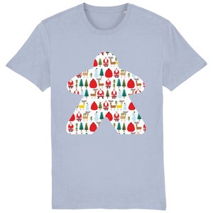 Weihnachtsszene Meeple T-Shirt, Brettspiel tshirt, Kunst, Tabletop, Gaming, Dnd, Geek, Würfel, Tees, einzigartig, schwarz, lustig, Top, cool, Karten,