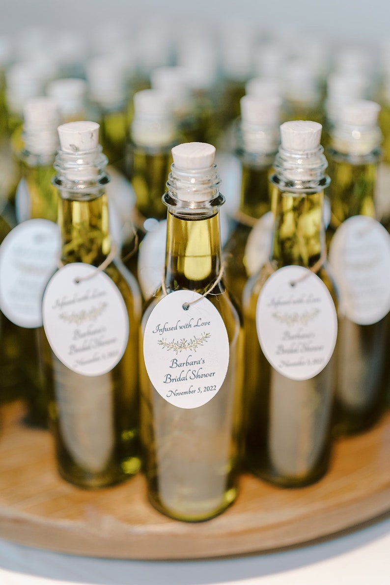 Customizable Herb Infused Olive Oil Bottles With Cork Top Etsy