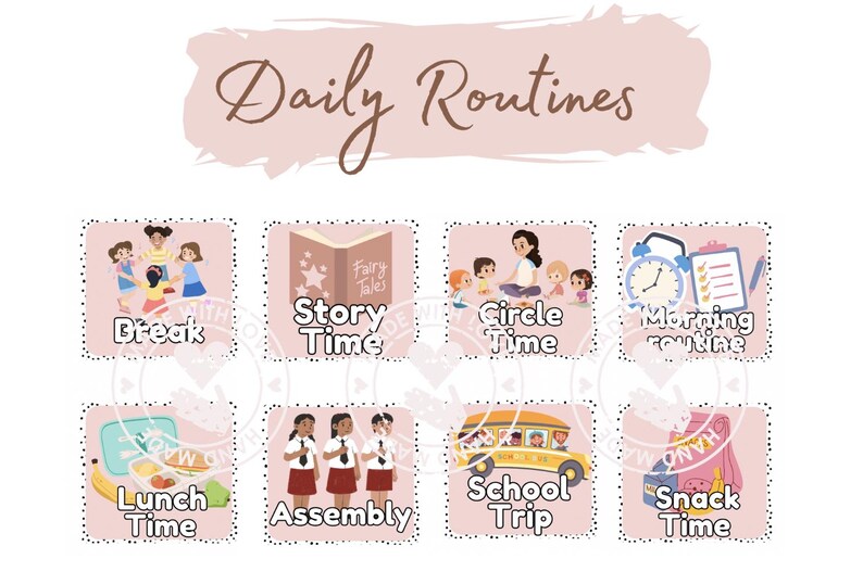 Daily Visual Timetable – Printable Routine Cards for KS1 and KS2 ...