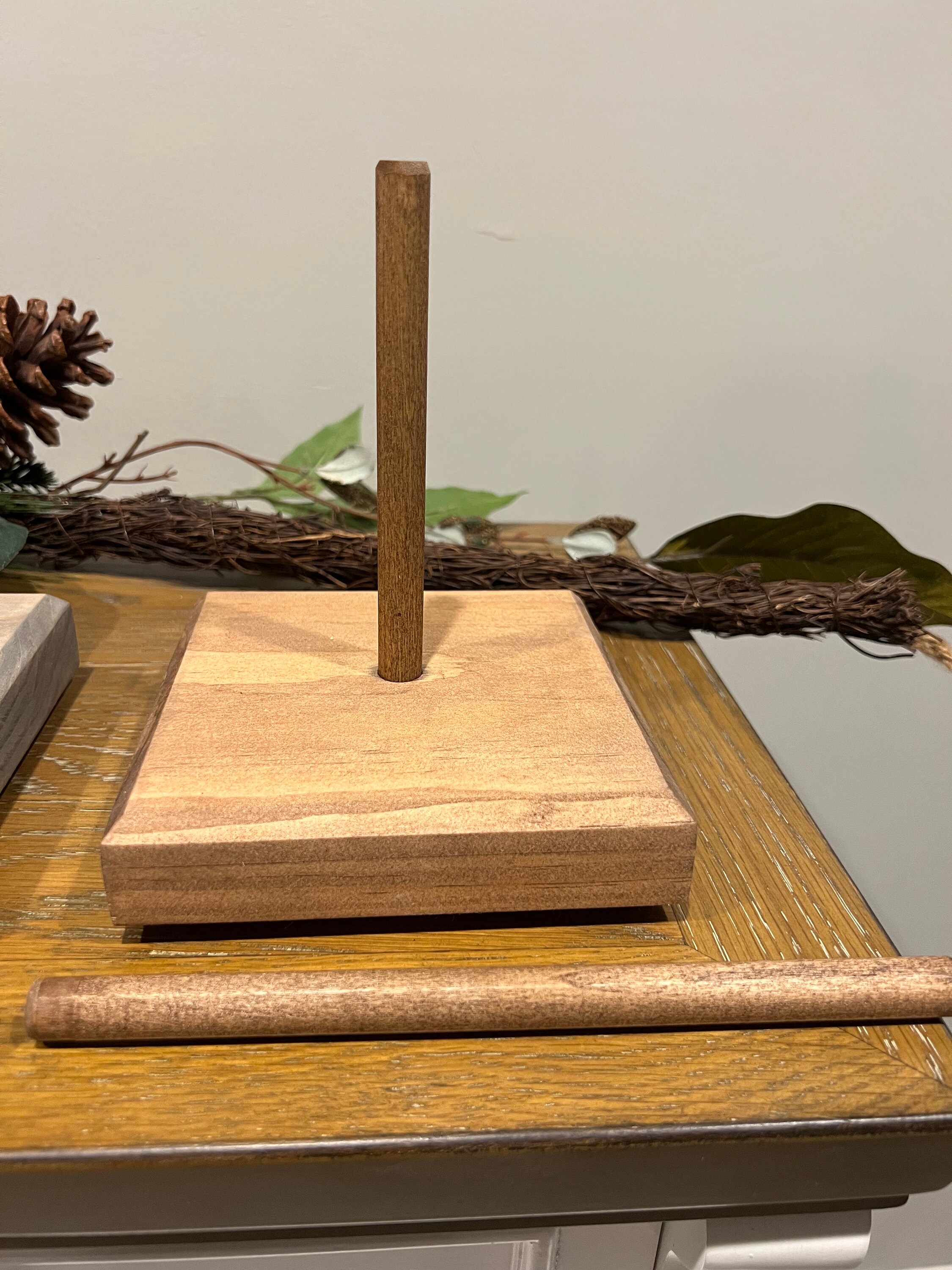 Handmade Christmas Finial Tree Topper Stand With Larger Base Etsy