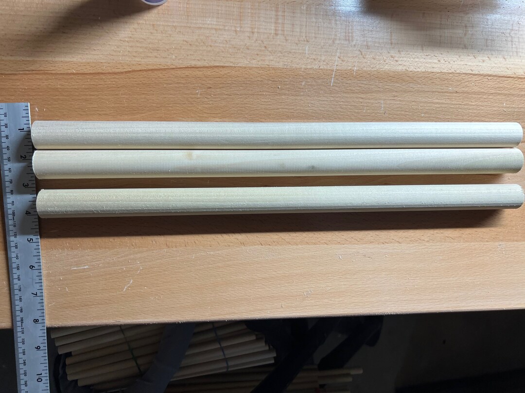 1 Thick Poplar Dowels Various Lengths Craft Sticks Quantity of 5 Etsy