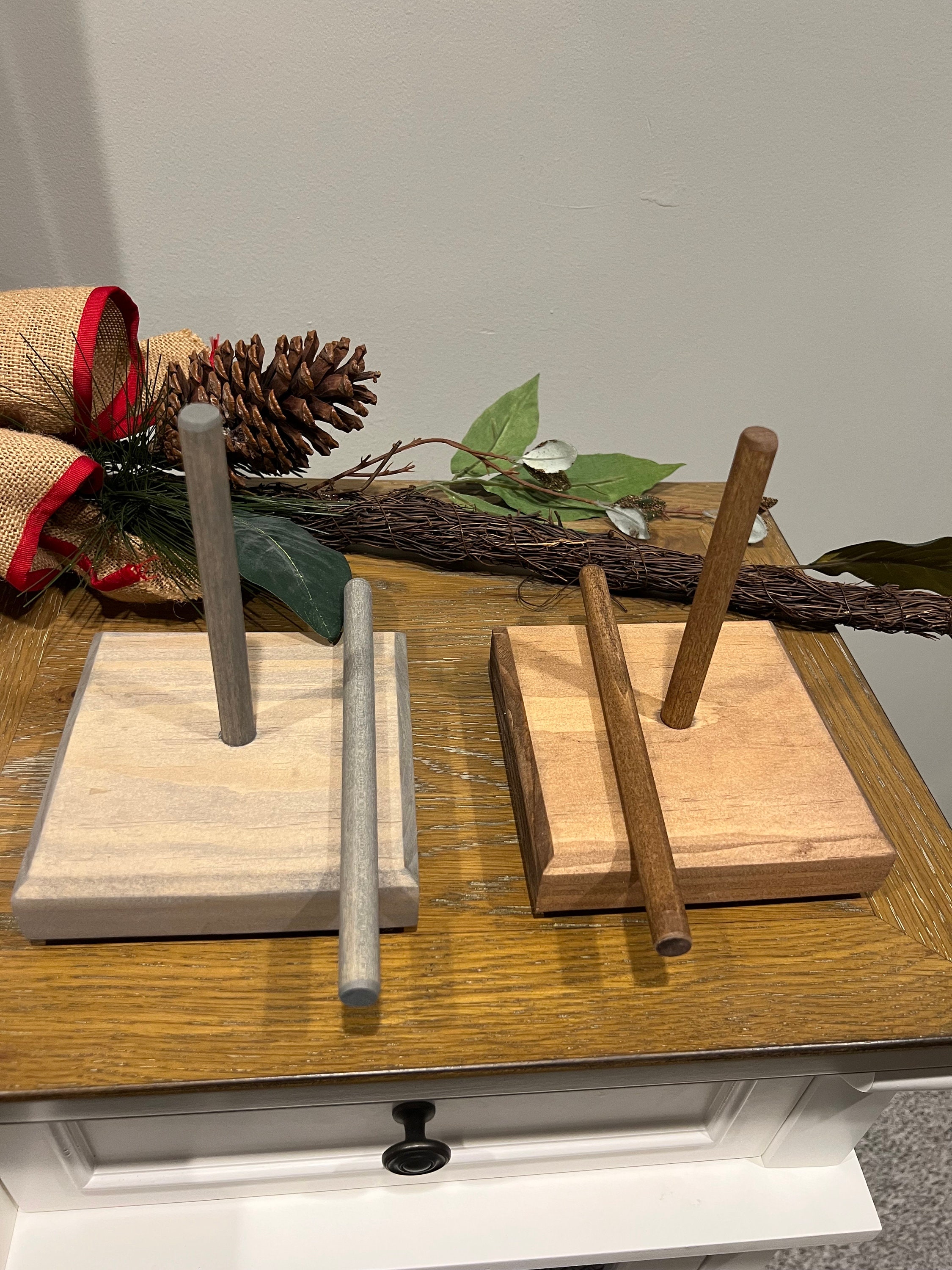 Handmade Christmas Finial Tree Topper Stand With Larger Base Etsy